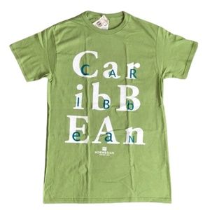 NCL Norwegian Cruise Line green short sleeve shirt